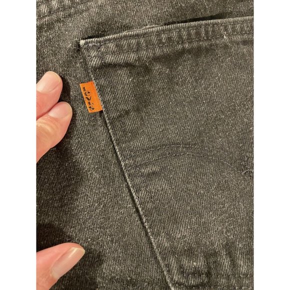 Vintage Levis 550 Jeans Mens 38x32 Black Orange Tab Made In USA 1997 - Picture 9 of 16